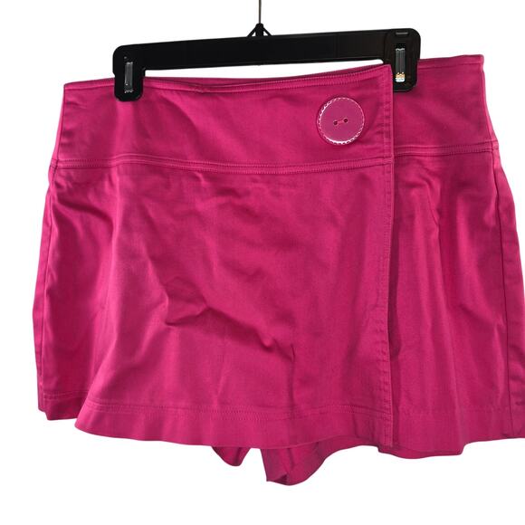 Cache Hot Pink Faux Wrap Shorts Front Skort Size 6 - Picture 1 of 7